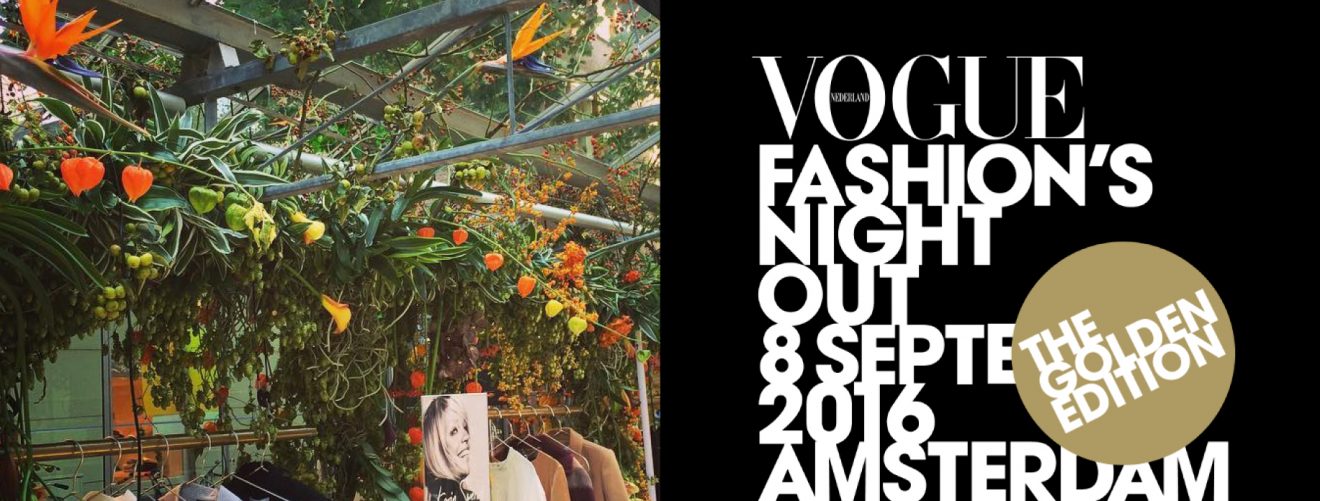 Flowers at Vogue Fashion's Night Out 2016 Amsterdam