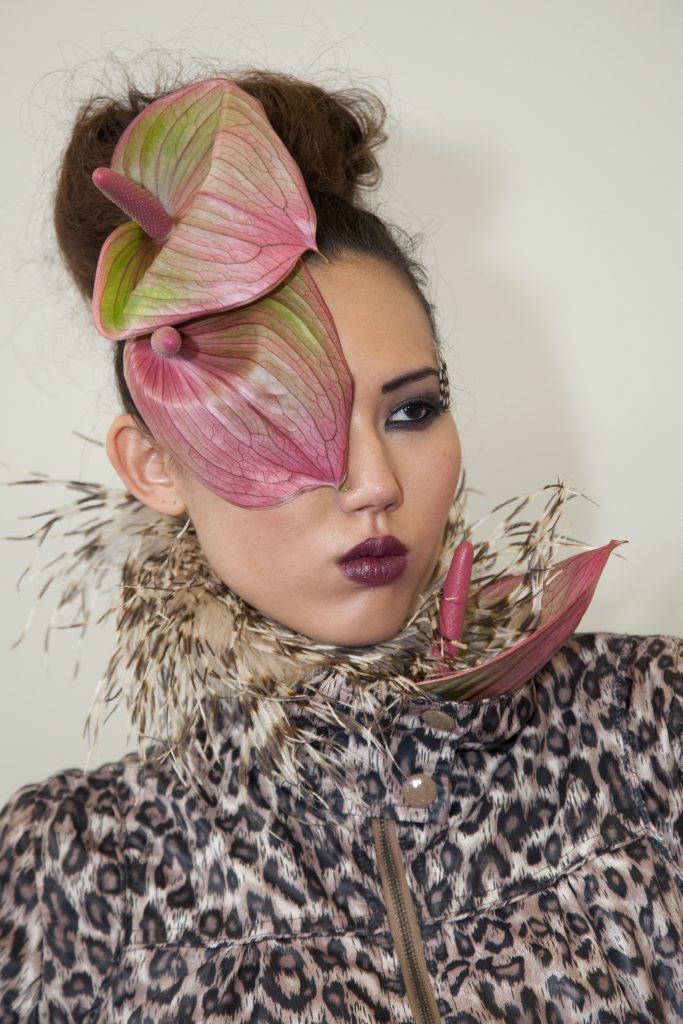 Anthurium flower hat