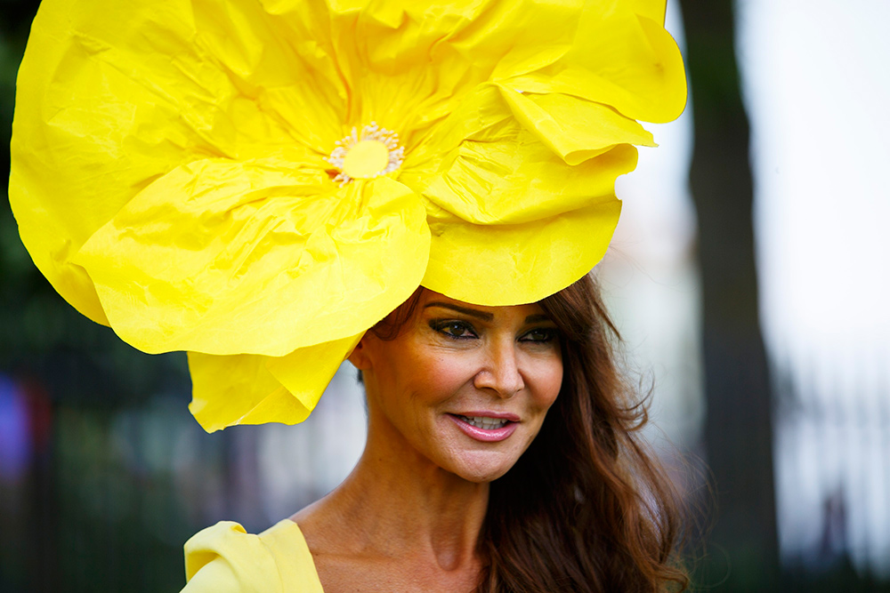 Big yellow flower hat