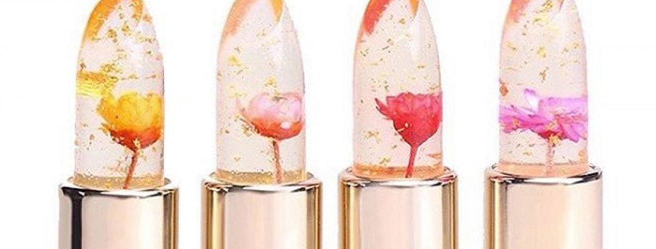 The newest beauty gadget: flower lipsticks with a magical feature