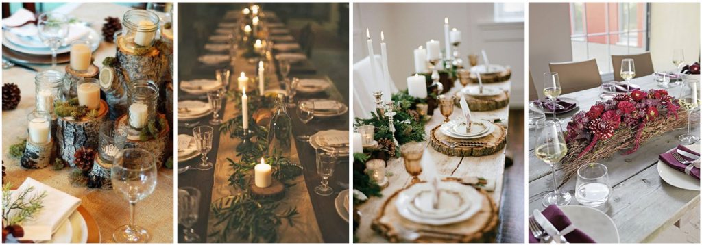 Style a natural Christmas table