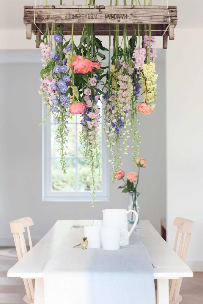 Hanging fielt bouquet