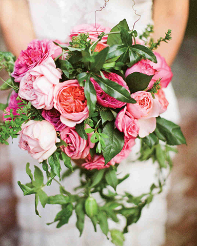 Three flower spring wedding bouquet by Holly flora. Picture: Nancy Neil