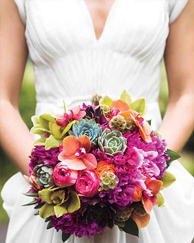 Tropical Bouquet by Martin Roberts Design. Photo: Bryan Derballa