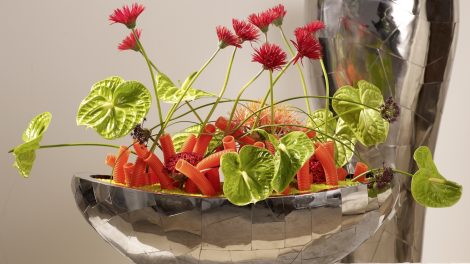 DIY: Freakebana-styling met anthurium bloemen